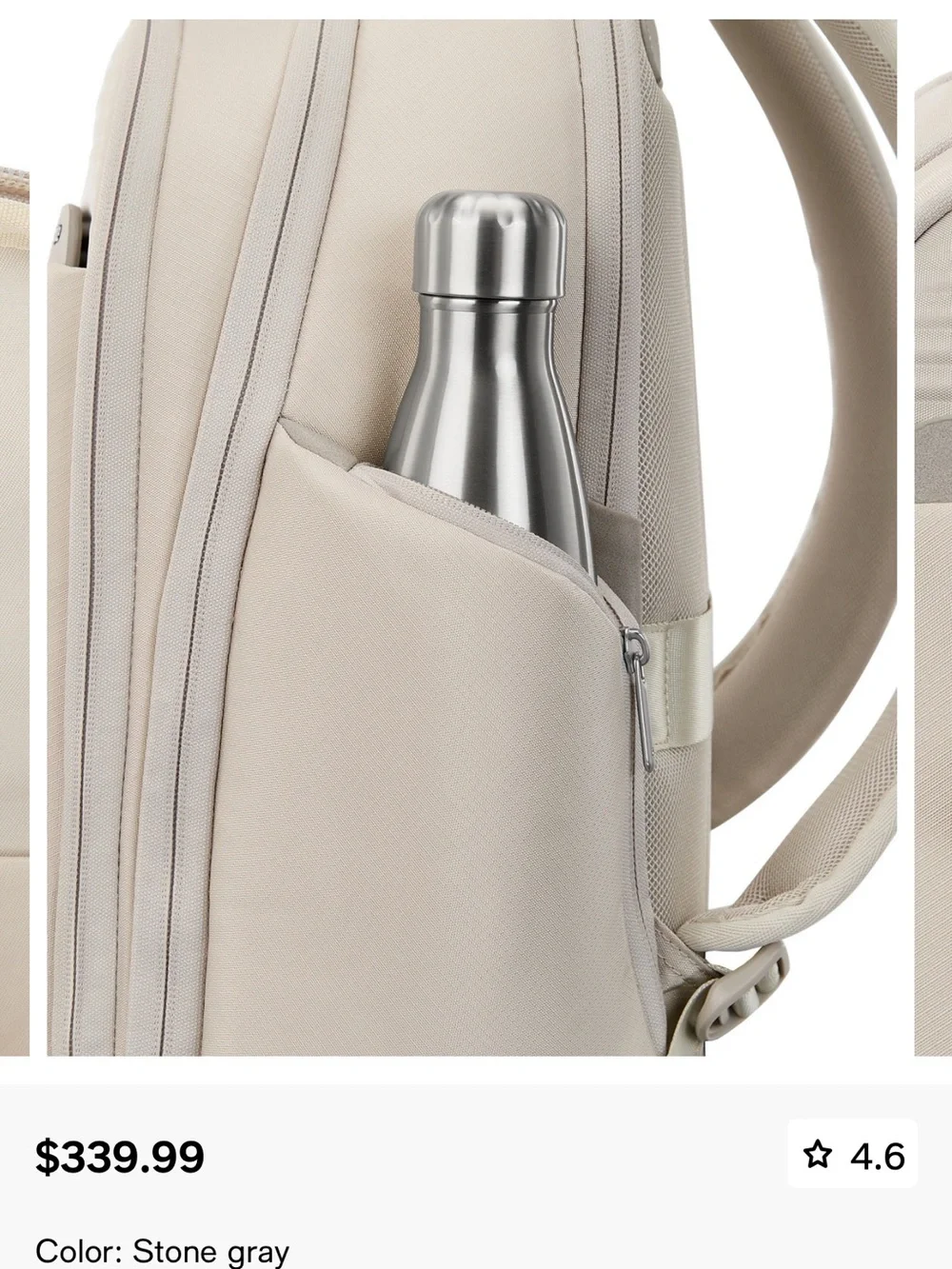 New with Tags!!!! Samsonite Stone Gray Paralux Everyday Backpack